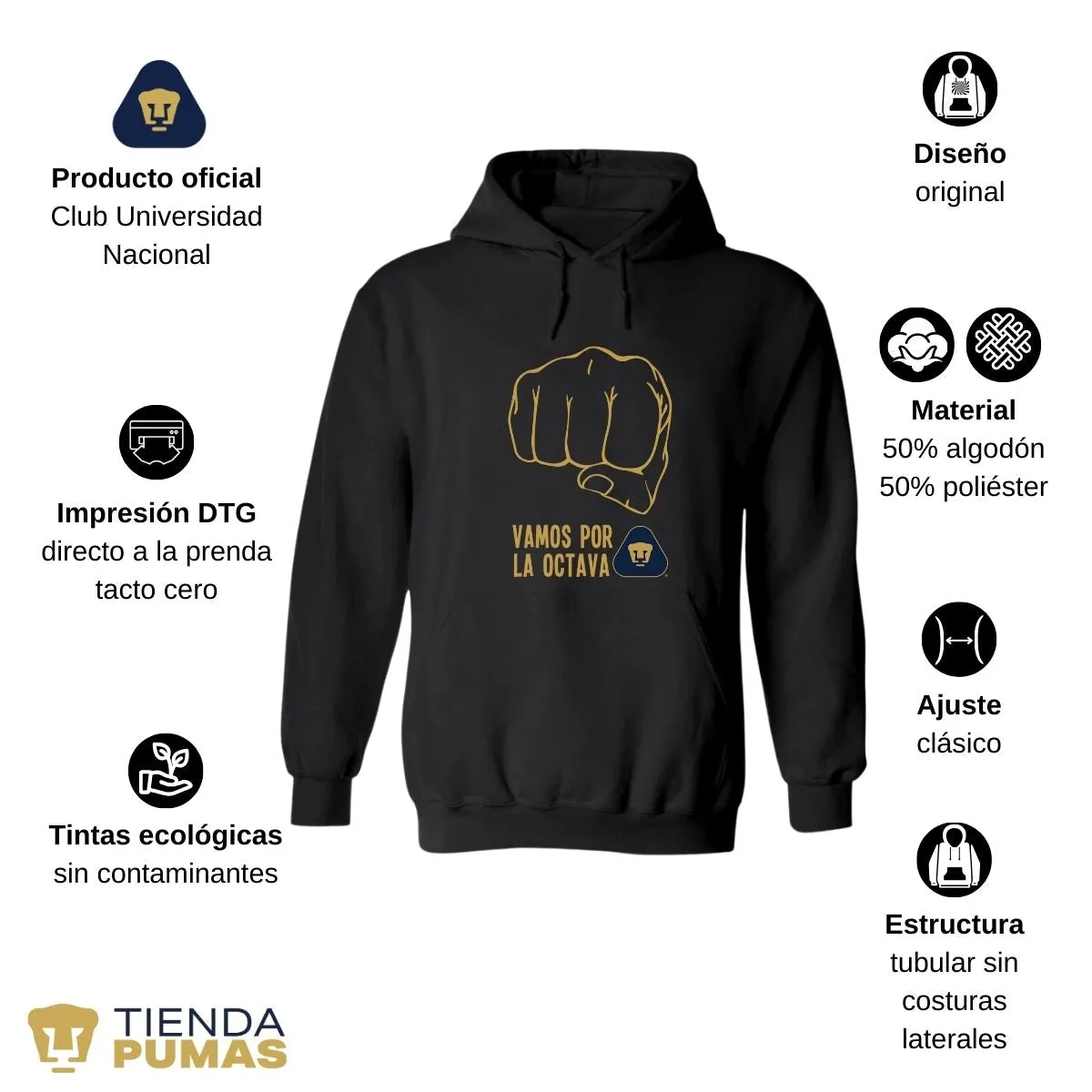 Sudadera Mujer Pumas UNAM puo