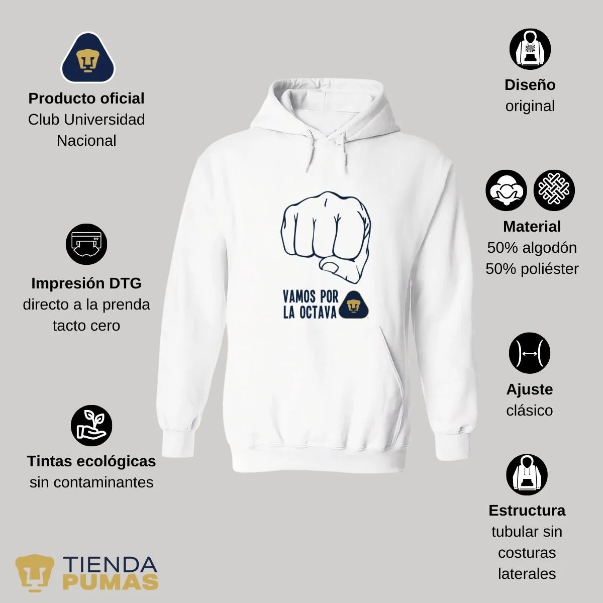 Sudadera Mujer Pumas UNAM puo