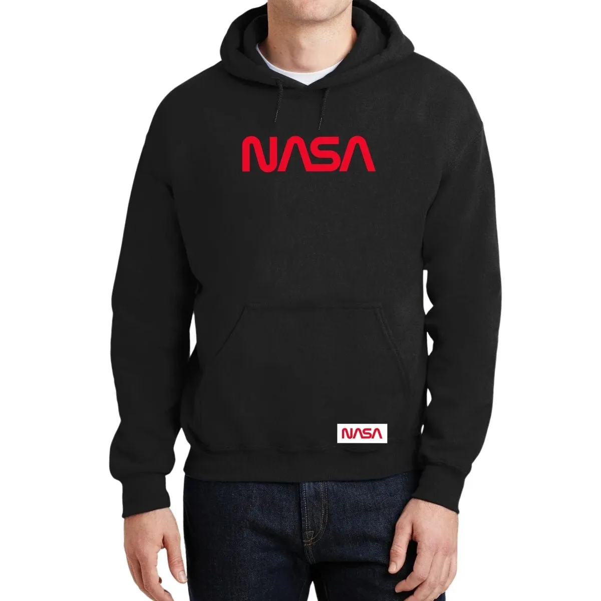 Sudadera para Hombre Hoodie Nasa Worm Red