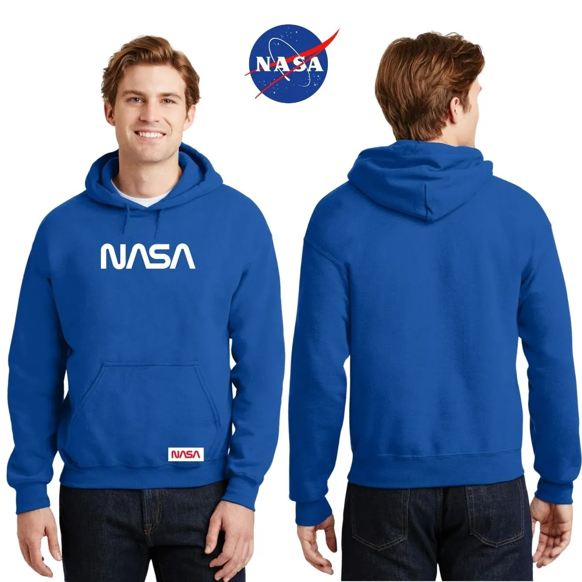 Sudadera para Hombre Hoodie Nasa Worm Red