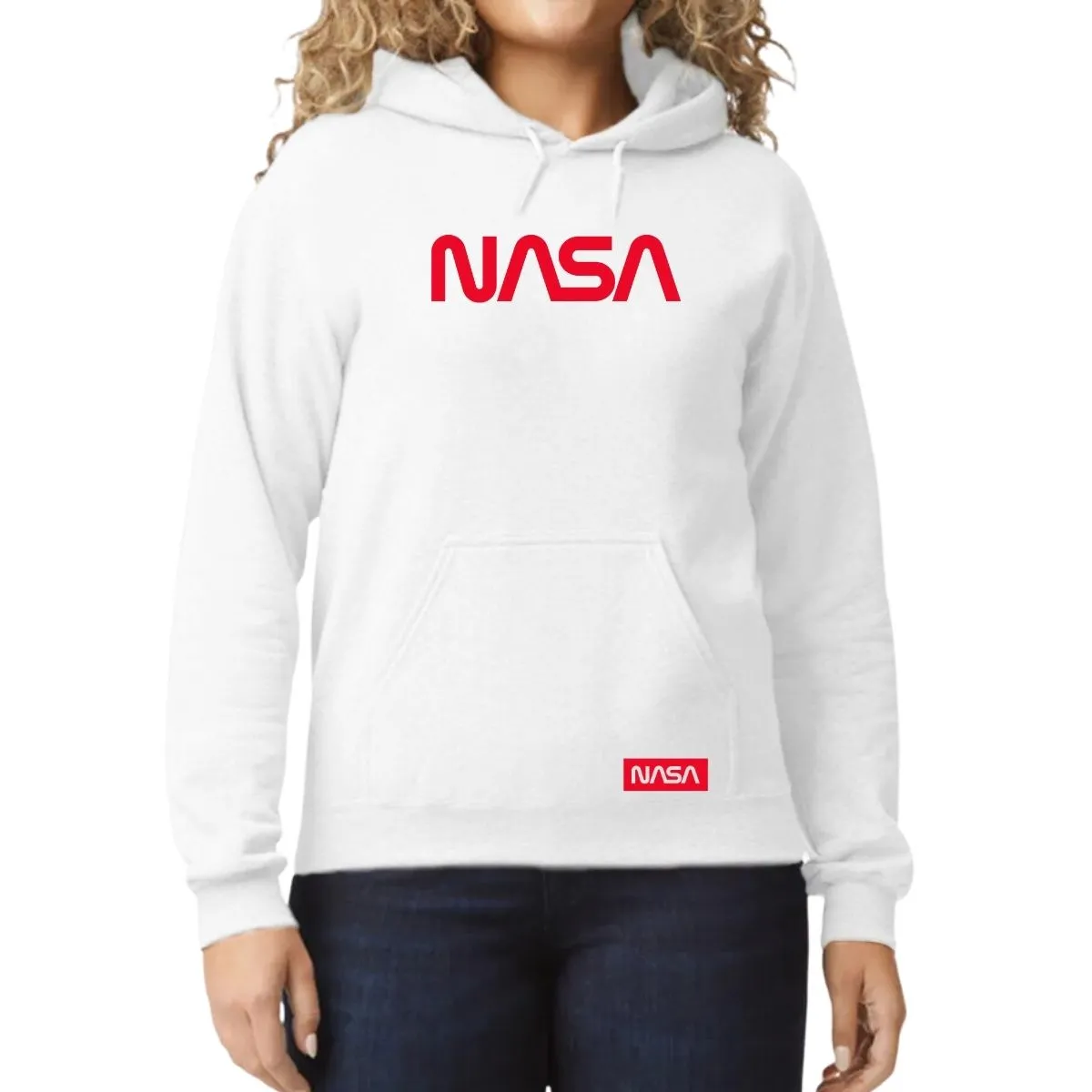 Sudadera para Mujer Hoodie Nasa Worm Red