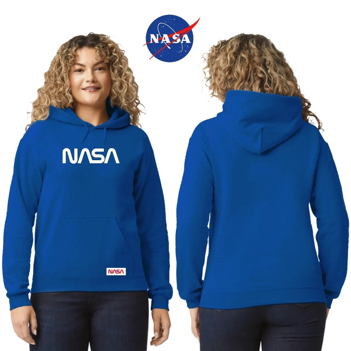 Sudadera para Mujer Hoodie Nasa Worm Red