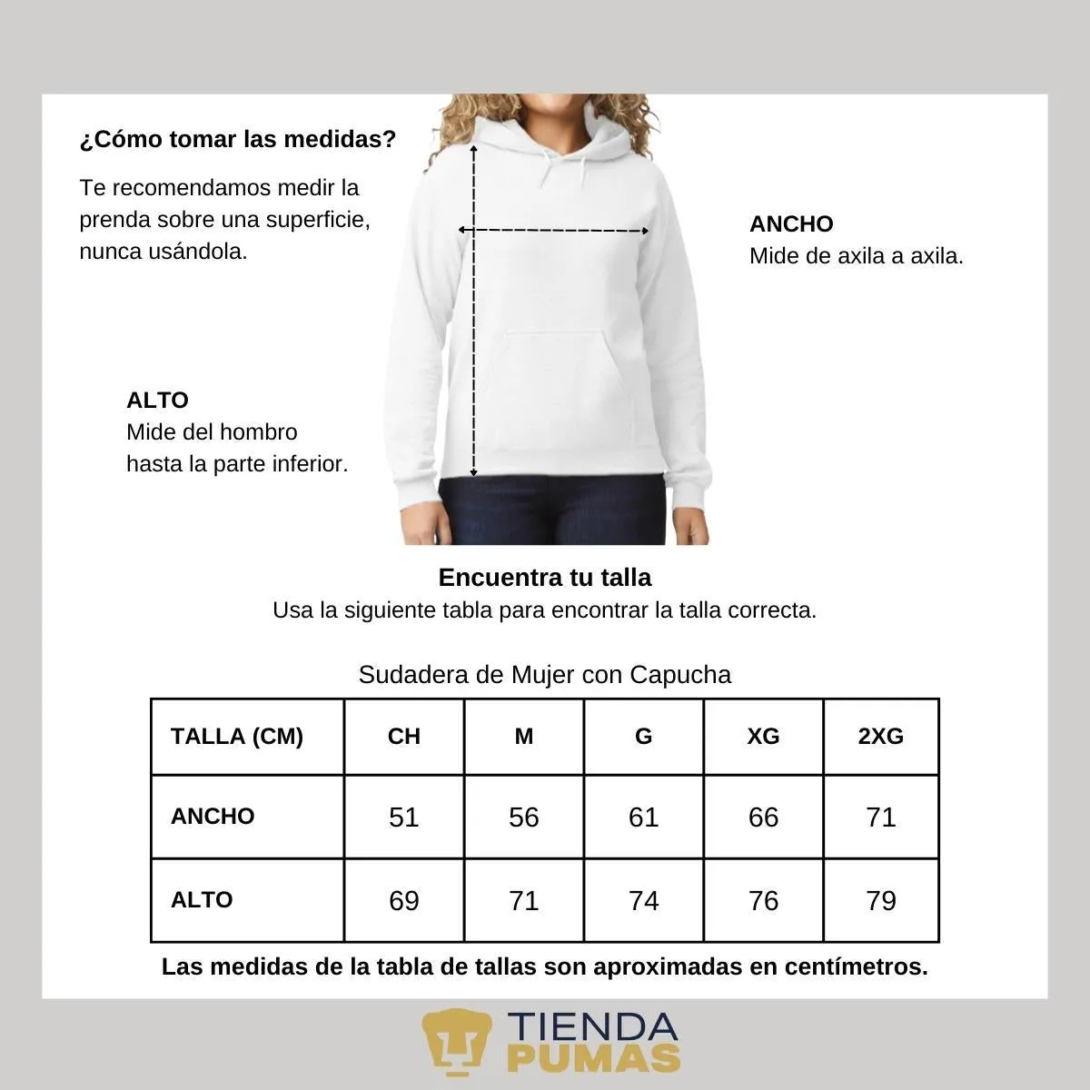 Sudadera para Mujer Hoodie Pumas UNAM Día de Muertos