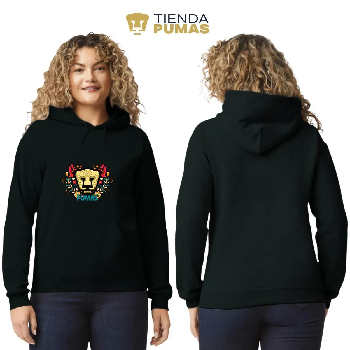 Sudadera para Mujer Hoodie Pumas UNAM Día de Muertos