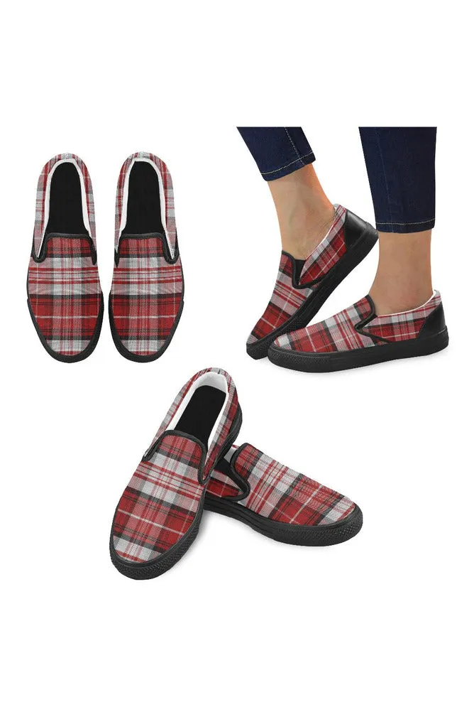 Tartan Timbre Men's Slip-on Canvas Shoes (Model 019)