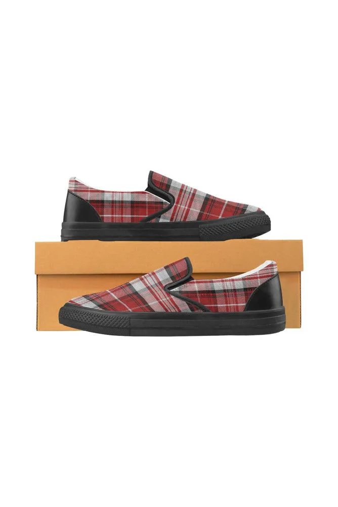 Tartan Timbre Men's Slip-on Canvas Shoes (Model 019)