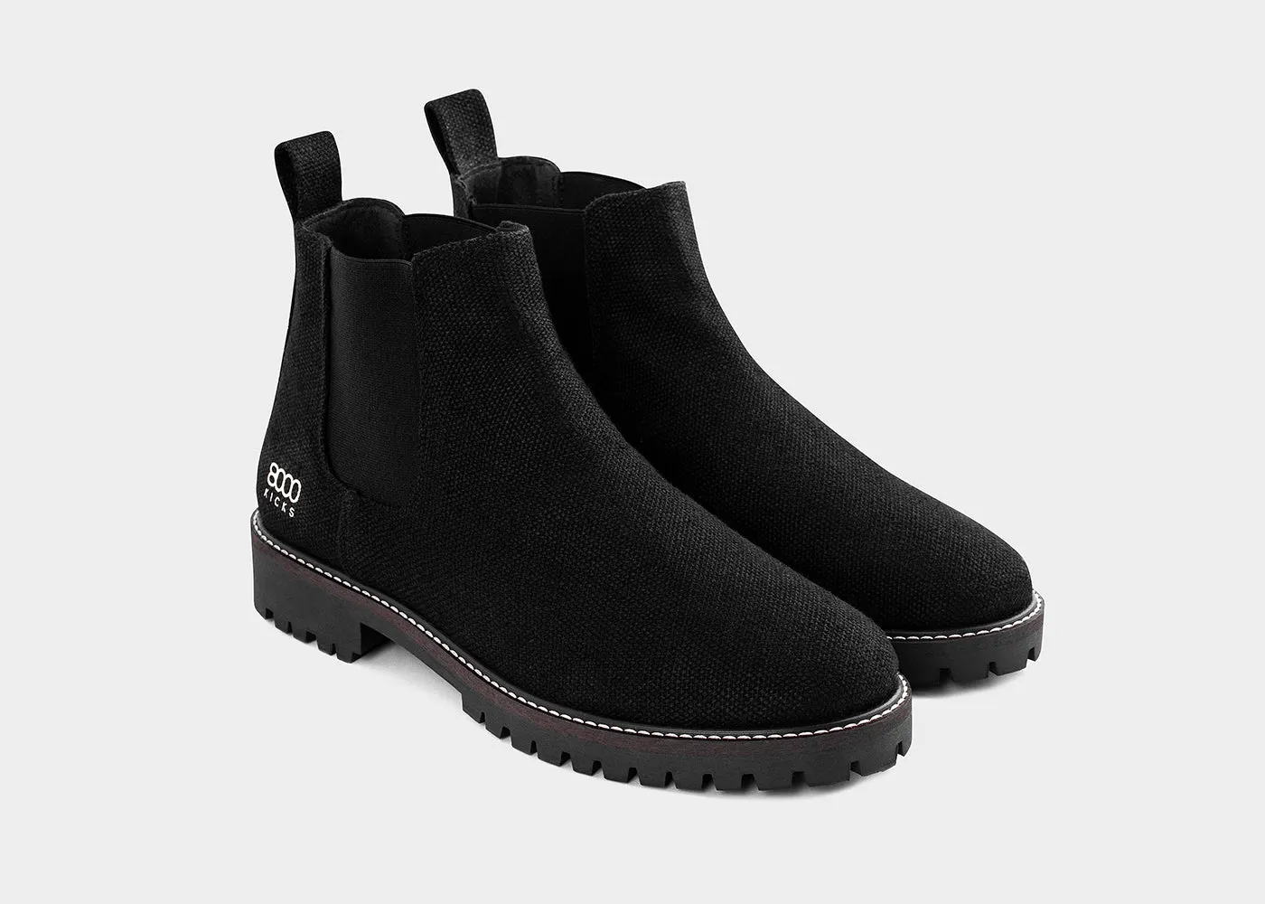 The Crossover Hemp Chelsea for Men in Black