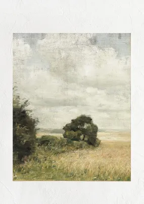 The Field Behind The Farmhouse Print