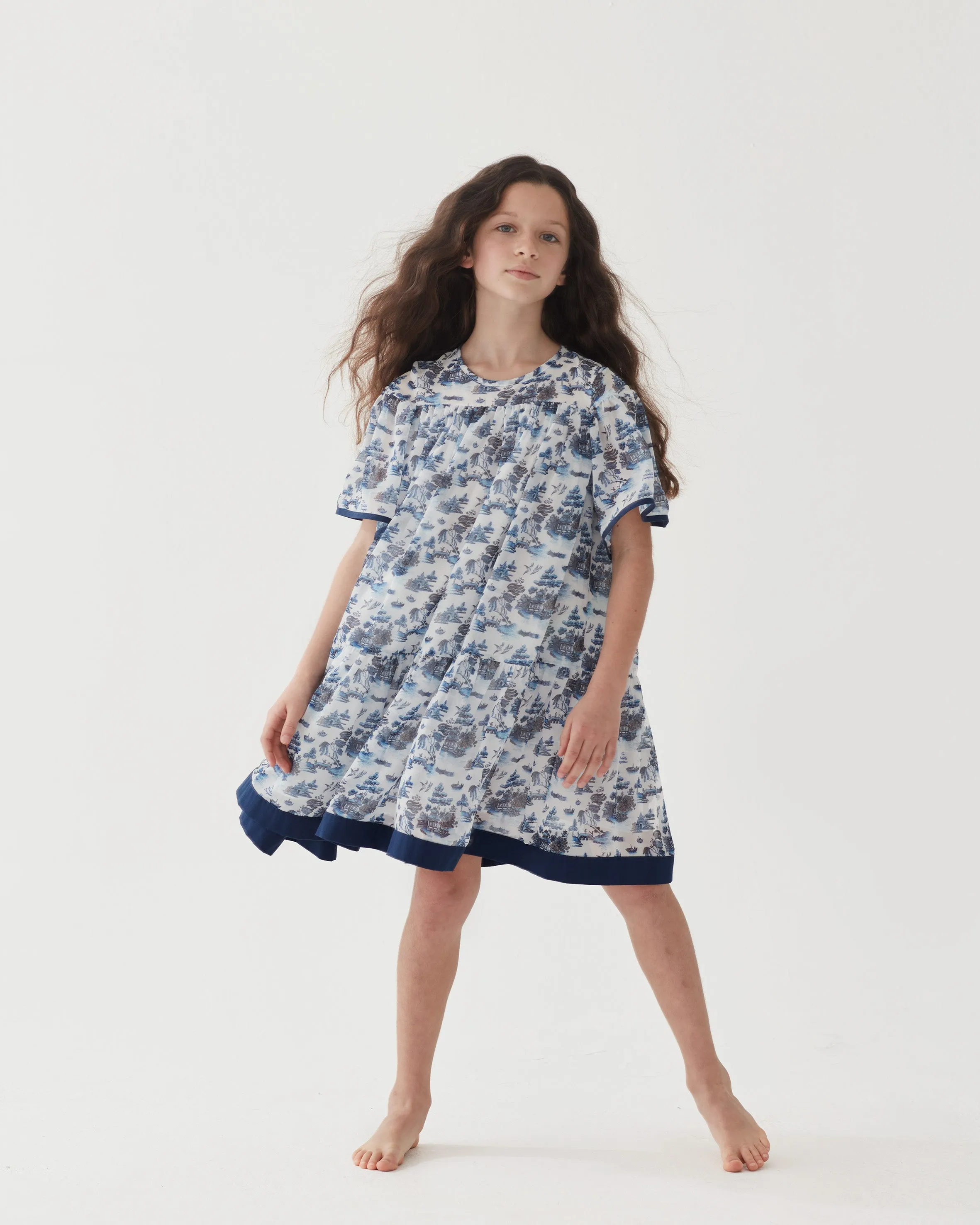 THE MIDDLE DAUGHTER SS24 FLOAT YOUR BOAT Dress in WILLOW