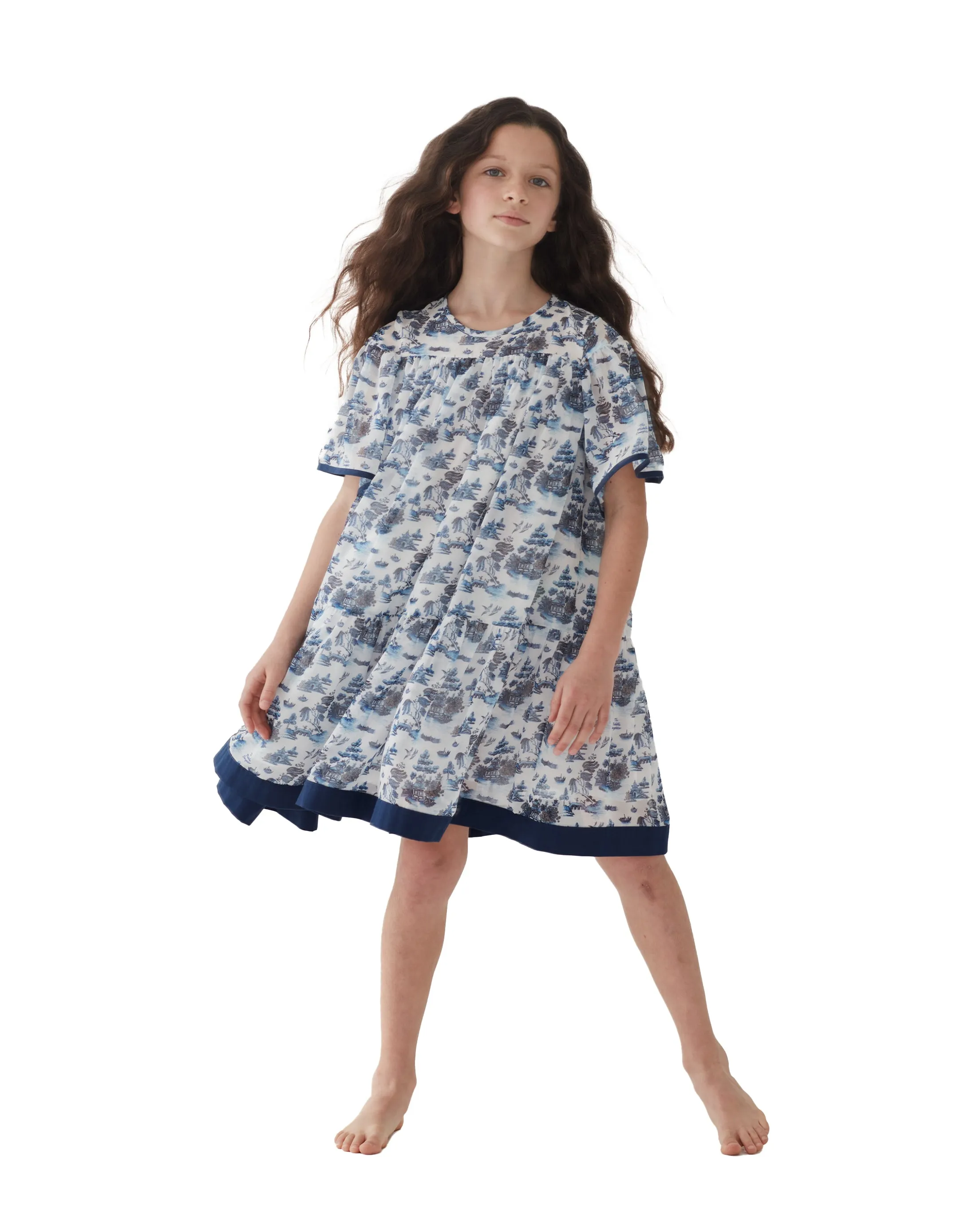 THE MIDDLE DAUGHTER SS24 FLOAT YOUR BOAT Dress in WILLOW