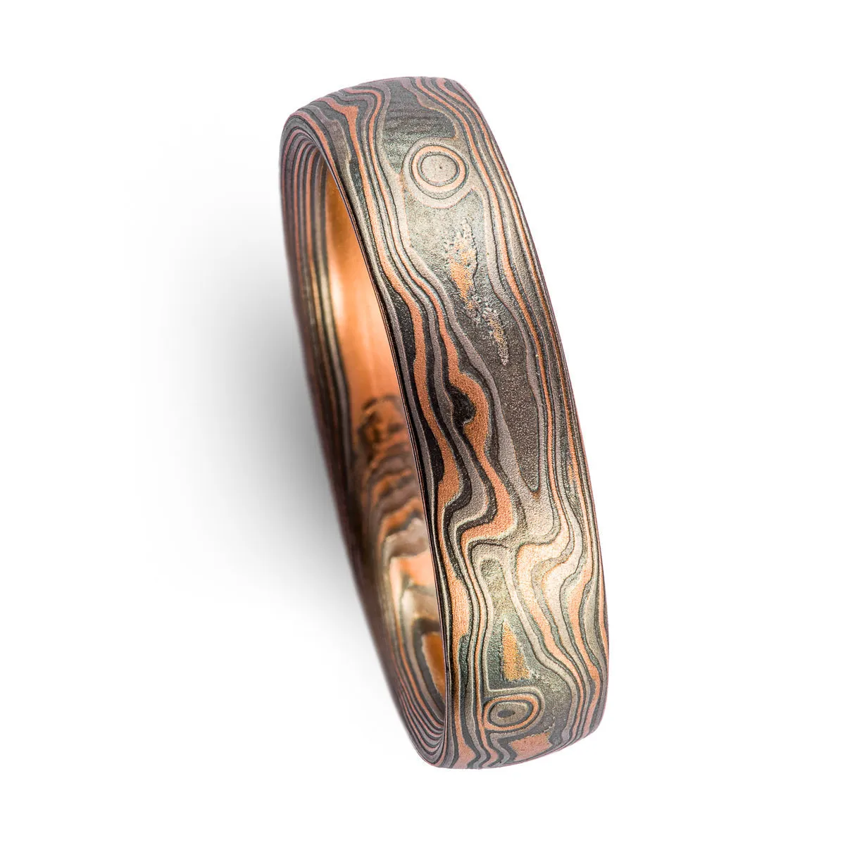 Timber Woodgrain Ring in Embers Palette