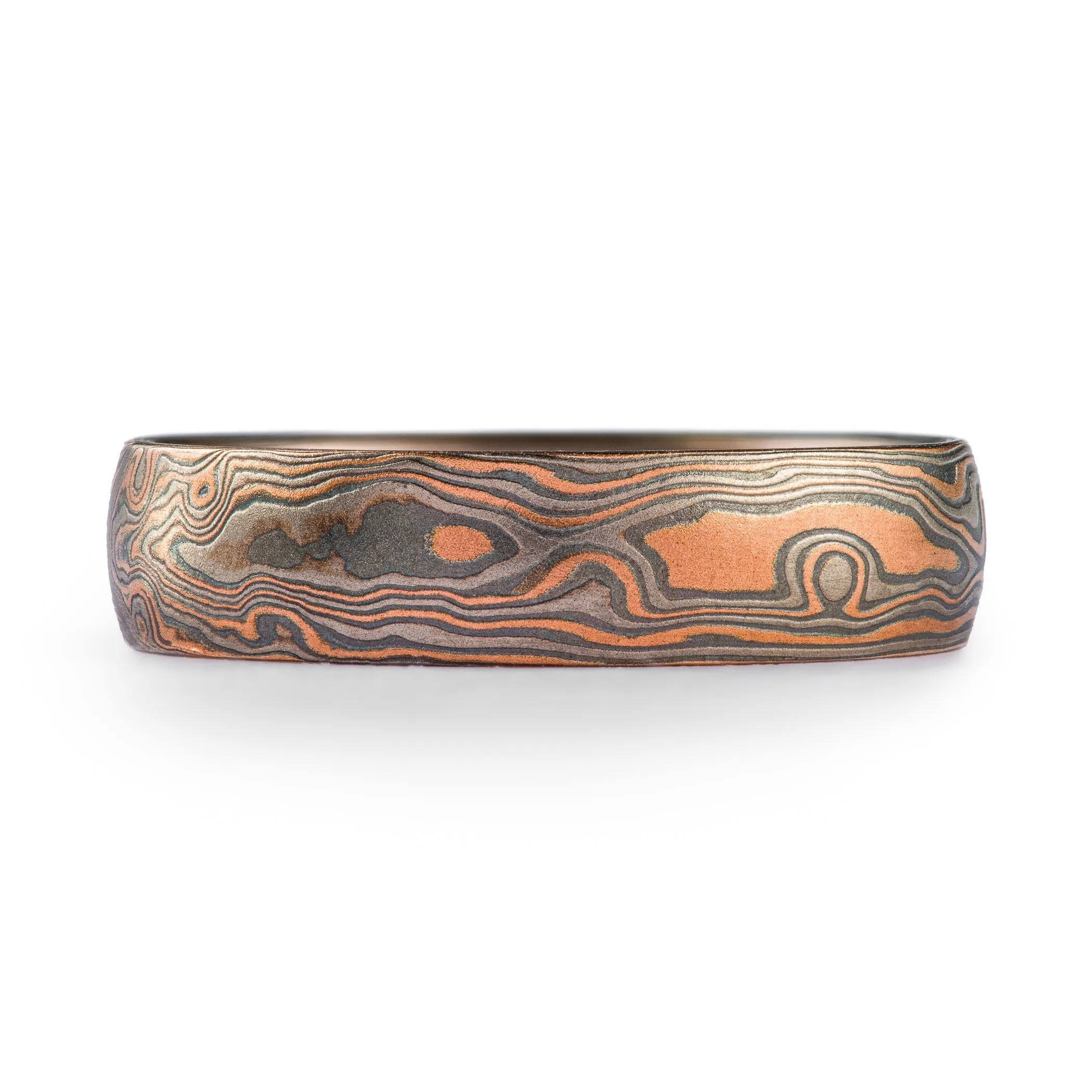 Timber Woodgrain Ring in Embers Palette