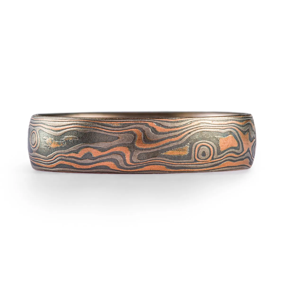 Timber Woodgrain Ring in Embers Palette