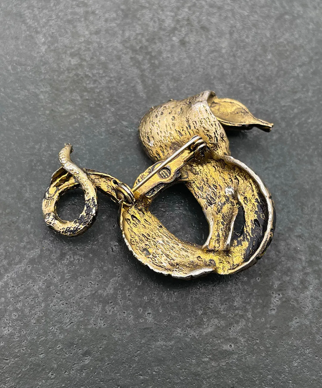 【USA輸入】ヴィンテージ コブラ ビジュー ブローチ/Vintage Cobra Bijou Brooch