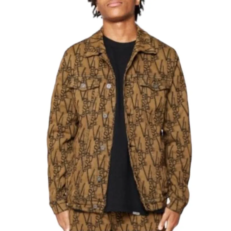 Valabasas "V-Ink" Jacket (Black/Brown) VLBS6022