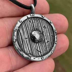 Viking Shield Pendant - Bronze or Silver