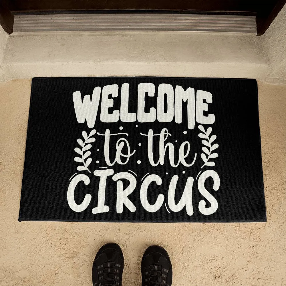 Welcom To The Circus Indoor Outdoor Welcome Door Mat