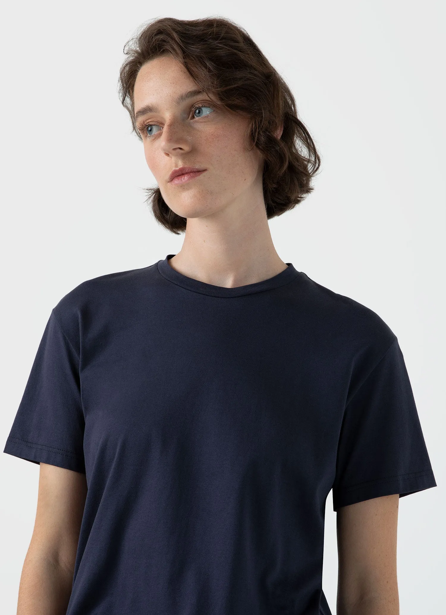 Women's Boy Fit T-shirt in Navy