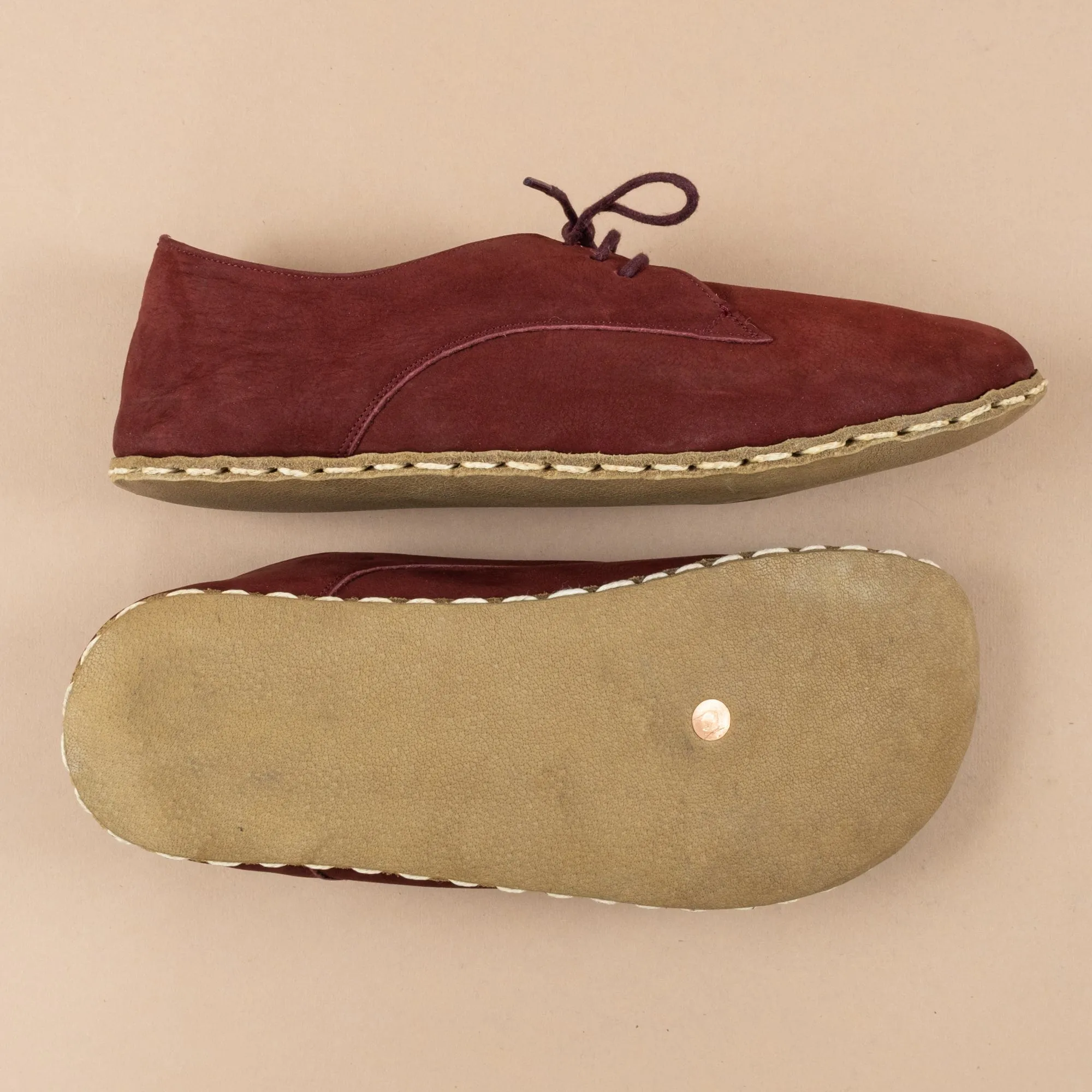 Women's Burgundy Oxfords