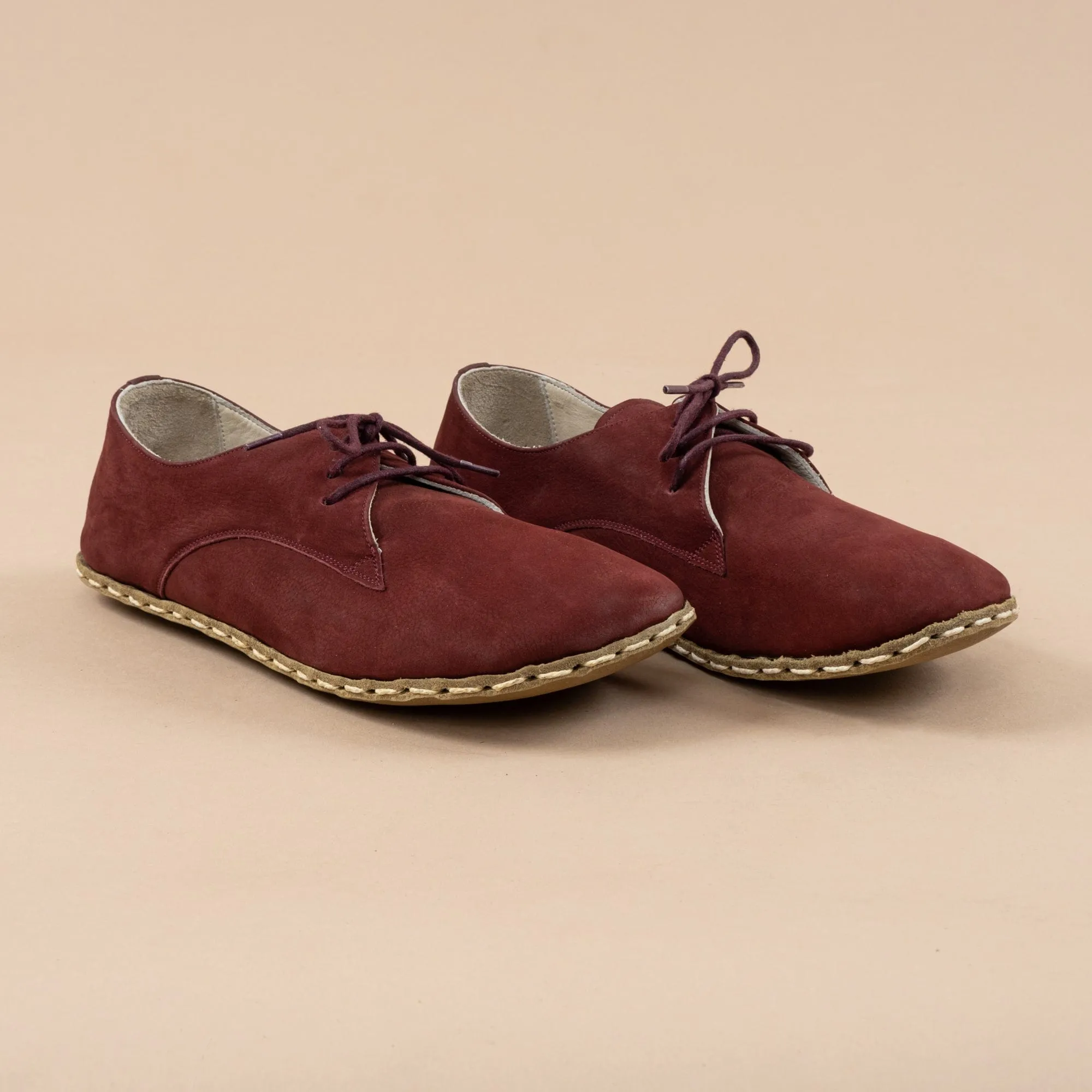 Women's Burgundy Oxfords