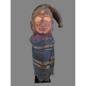 Yoruba Egungun Headdress with Textile, Nigeria #1153 PROVENANCE