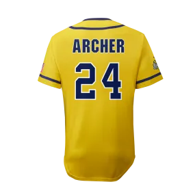 YOUTH Bananas Andy Archer #24 EvoShield Jersey - Yellow