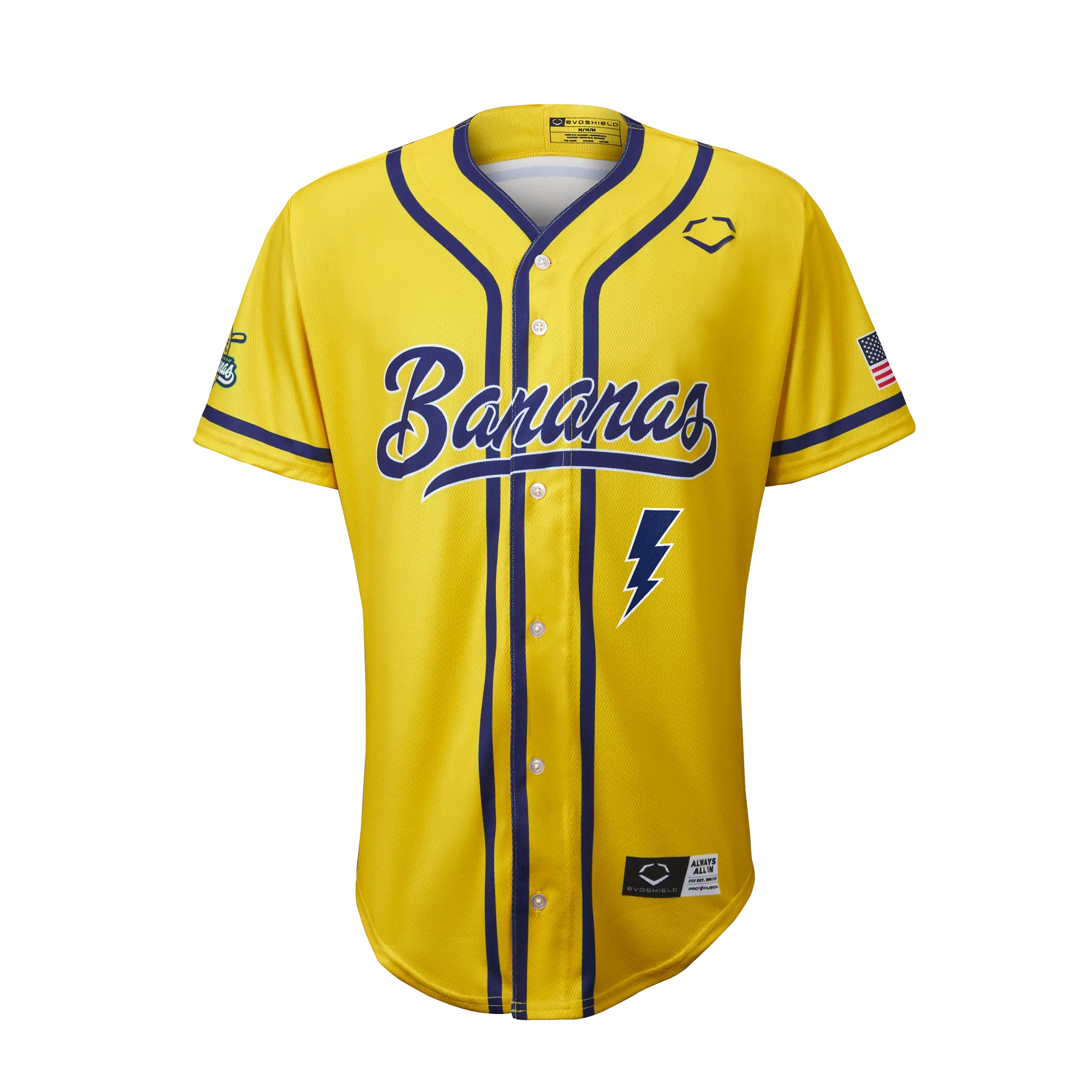 YOUTH Bananas Flash Tha Kid #MM EvoShield Jersey - Yellow