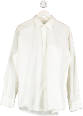 Yves Saint Laurent White Button Front Shirt UK 40C