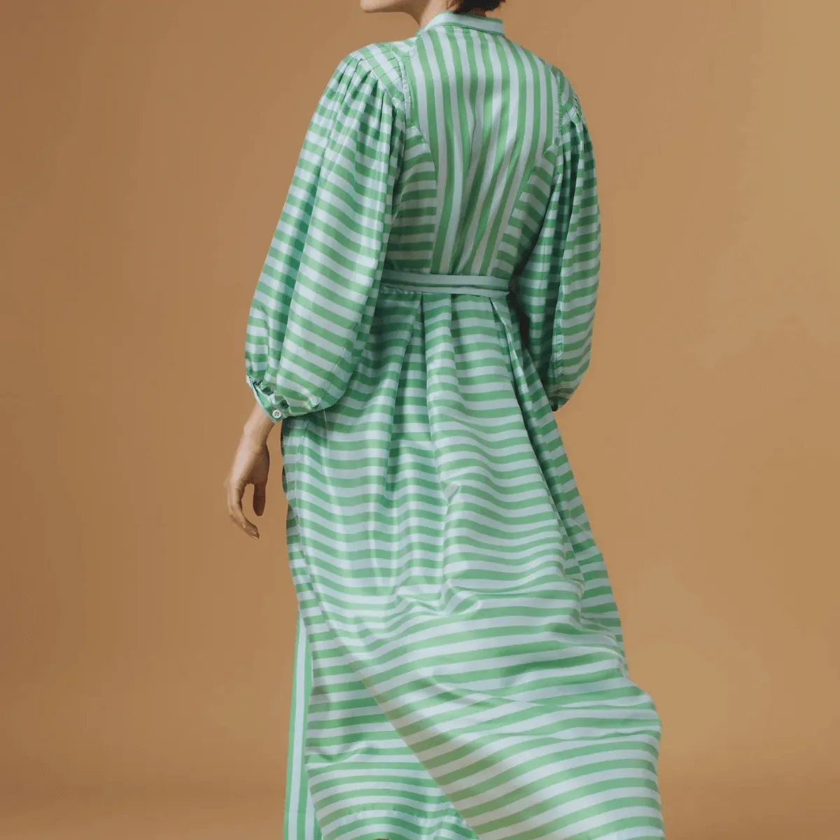 YVONNE SILK DRESS EMERALD